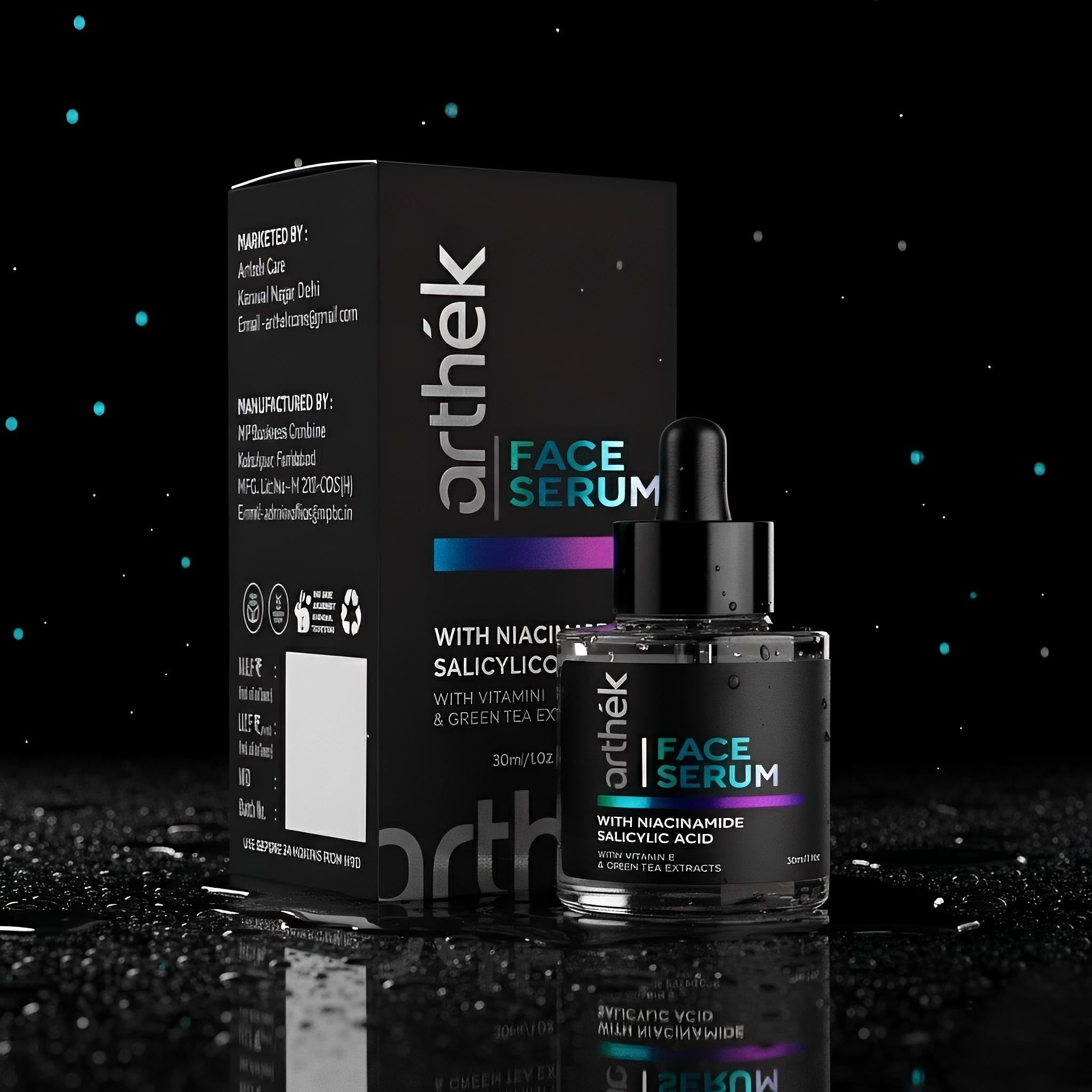 Arthék Face Serum with Niacinamide & Salicylic Acid | Acne Control, Oil Control & Pore Minimizer (30ml)