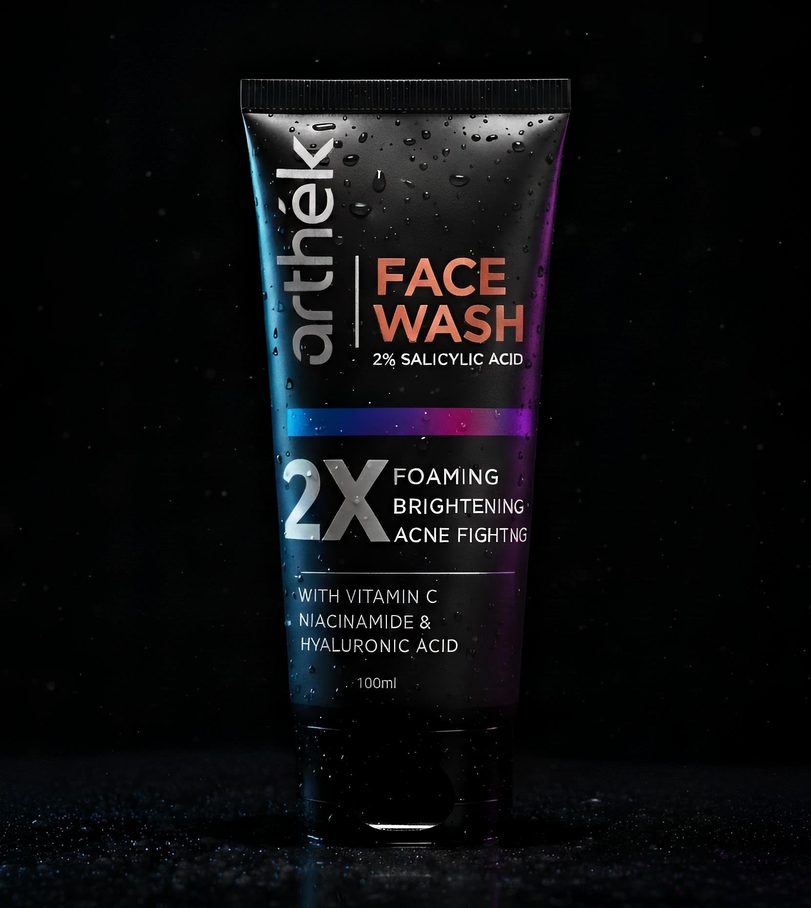 Arthek Care Vitamin C Facewash (2% Salicylic Acid) | Brightening & Acne Control Face Wash