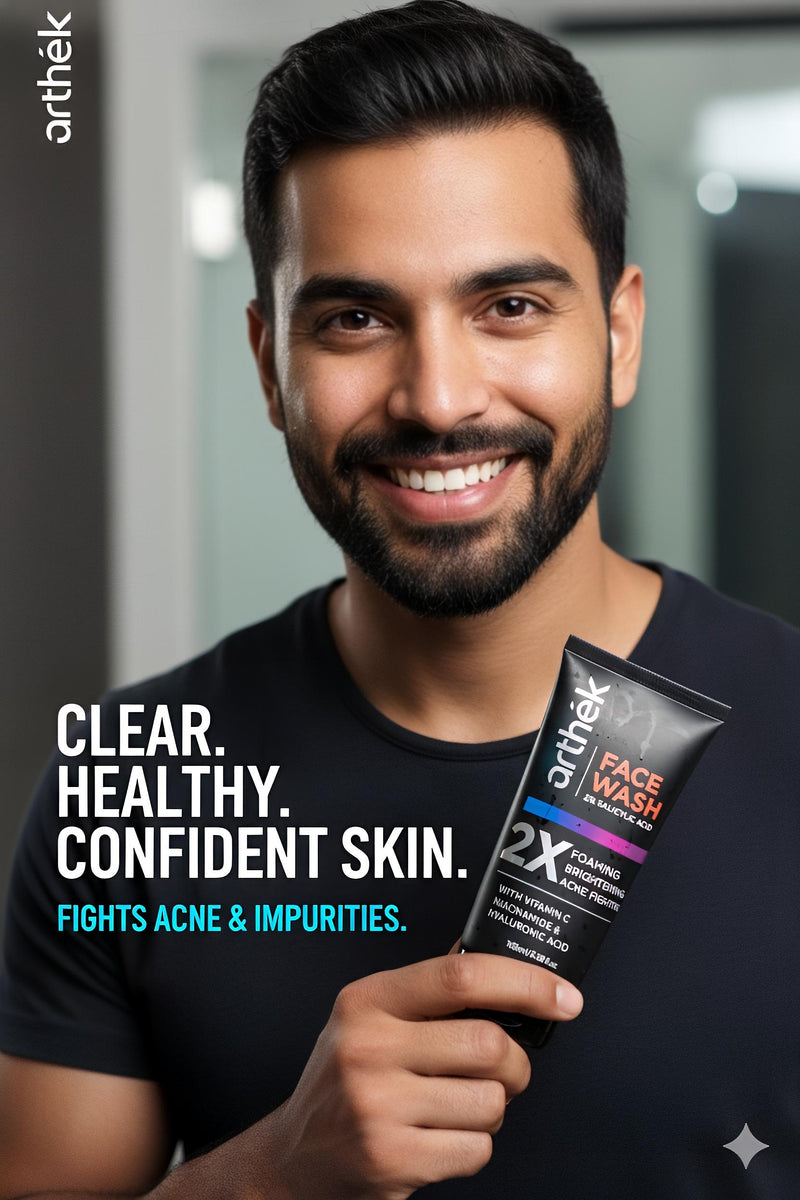 Arthek Care Vitamin C Facewash (2% Salicylic Acid) | Brightening & Acne Control Face Wash
