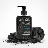 Arthék Activated Charcoal Face Wash for Deep Detox & Pollution Cleanup - 250ml