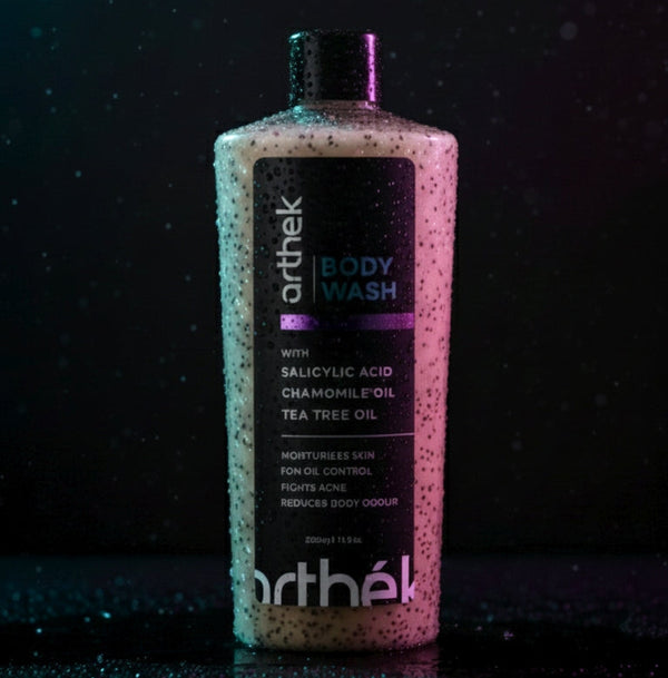Arthék Body Wash With Salicylic Acid, Chamomile Oil & Tea Tree Oil | Anti-Acne | Oil Control | Odour Control | 200 ml