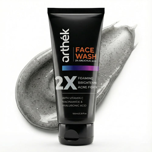 Arthek Care Vitamin C Facewash (2% Salicylic Acid) | Brightening & Acne Control Face Wash
