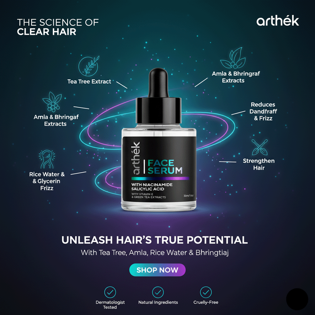 Arthék Face Serum with Niacinamide & Salicylic Acid | Acne Control, Oil Control & Pore Minimizer (30ml)