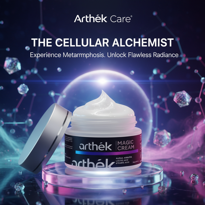 Arthék Magic Cream | Alpha Arbutin • Lactic Acid • Stearic Acid | Dark Spots & Uneven Tone Care (50g)