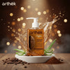 Arthek Coffee Face Wash for Tan Removal, Skin Energizer & Gentle Exfoliation | Revives Dull Skin, Boosts Circulation & Enhances Glow | Infused with Aloe Vera - 250ml